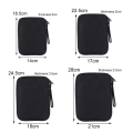 Miniatyrbillede 3 af 10: Digital opbevaringstaske Datakabelorganizer SORT 1 1 black 1-1