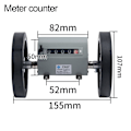 Miniatyrbillede 2 af 10: Mekanisk Meter Meter Counter GARDEN COUNTER YARD COUNTER Yard counter