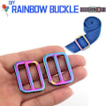 Miniatyrbillede 2 af 5: 10 STK Rainbow Slide Strap Spænde Pung Hardware Slide Spænde