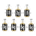 Miniatyrbild 6 av 10: Vikter Bly Sänkare Fiske Bly falla 5.0G-10PCS 5.0G-10PCS 5.0g-10pcs