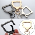 Miniatyrbillede 3 af 9: 4 stk Spring Ring Spænder Karabinhagepunge Håndtasker SORT Black