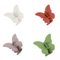 Miniatyrbilde 1 av 8: 4 stk Butterfly Hårklemmer Matte Hårkloklemmer C C C