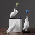Miniatyrbilde 5 av 10: Flying Bear Figurines Ballong Isbjørn Ornament B B B