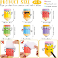 Miniatyrbillede 2 af 5: Blyant Sticky Notes Selvklæbende Notesblokke Grafisk tegneserie multicolor