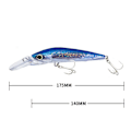 Miniatyrbilde 3 av 10: synkende Minnow Baits fiskekroker C C C