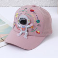 Miniatyrbillede 9 af 10: Baby Baseball Cap Børn Peaked Hatte SORT HALV MESH STOF black Half Mesh Fabric-Half Mesh Fabric