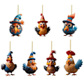 Pikkukuva 1 / 8: 7kpl Xmas Turkey Riipus jouluriippuva koriste 1 1 1