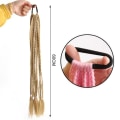 Miniatyrbilde 3 av 10: Farget Pigtail Hestehale Twist Braid Hair Tau 6 6 6