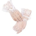 Miniatyrbild 1 av 10: Fishnet Mesh Handskar Brudhandskar VIT White