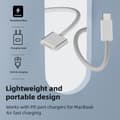 Miniatyrbillede 2 af 7: Opladerkabel USB Type C til Magsafe 3 Magnetisk 200cm