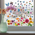 Miniatyrbillede 5 af 6: 18 ark vindues statiske klistermærker Window Clings vinduesdekaler 18 Sheet