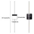 Miniatyrbilde 2 av 7: 50 stk likeretterdiodedeler Elektrisk aksial likeretterdiode
