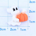 Miniatyrbillede 7 af 10: 20 stk Halloween Græskar Figur 3D Resin Flat GHOST GHOST ghost