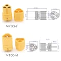 Miniatyrbild 2 av 9: MT60 Plug Connector Plug Hane Hona Plugg 2 pair