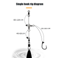 Miniatyrbillede 4 af 10: 50stk/sæt Fishing Swivels Ærmer Rolling Swivel 6X7 6X7 6x7