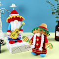 Pikkukuva 4 / 9: 2 kpl Band Dwarf Doll Decoration Instrument Dwarf Decoration SET