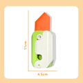 Miniatyrbillede 1 af 10: Gravity Carrot Eraser Dekompressionslegetøj HVID&GRØN UDEN white&green Without label-Without label