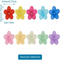 Miniatyrbilde 2 av 3: Blomsterperlehette Akryl Frosted Blomsterperleperlehetter Frostet
