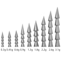 Miniatyrbild 3 av 10: 10/20st Fiske Tungsten höst Insats Fiskevikter 0.45g-20pcs
