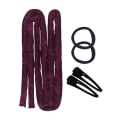 Miniatyrbilde 1 av 9: Heatless Curler Rod Curl Hair Kit WINE RED WINE RED