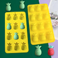 Miniatyrbillede 5 af 6: 12 hulrum 3D ananas isterninger Silikone kageform Mousse form