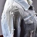 Miniatyrbillede 6 af 10: Kvast Epaulet Broche SØLV Silver