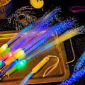 Pikkukuva 9 / 10: Glow Fiber Optic Wand Light Up Stick Glow Sticks Random color
