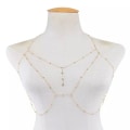 Pikkukuva 1 / 8: Body Chain jäljitelmä helmiriipus GOLD 1 1 Gold 1-1