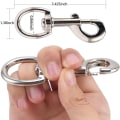 Miniatyrbilde 10 av 10: 5 stk. Svingbare Snap Kroker Hundebånd Clips Trigger Snaps