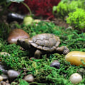 Miniatyrbillede 3 af 6: 2 stk Skildpadde Resin Craft Simulation Mini Skildpadde Skildpadde 2pcs