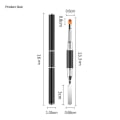 Miniatyrbilde 2 av 10: Dual-Ended Nail Art Brushes Gel Extension Builder SILVER SILVER