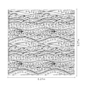 Miniatyrbilde 5 av 7: 1 stk Retro stempler Ocean Waves Bakgrunnsstempler Klare stempler