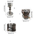 Miniatyrbilde 2 av 10: Carving Piston Skull Face Statue C C C