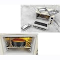 Miniatyrbillede 8 af 9: 4STK Dukkehus Bageplade Miniature køkkenlegetøj SORT SORT black