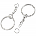 Miniatyrbillede 8 af 8: 50 Stk Nøglering Nøglering Split Ringe Nøglering GLAD STIL GLAD Smooth Style