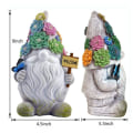 Miniatyrbild 5 av 10: Dvergstatue Gnome-figur som bærer magisk ball Solar Resin