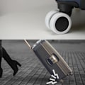 Miniatyrbillede 8 af 10: 8 STK/Sæt Rejse Bagage Caster sko Kuffert Hjul Beskyttelse Grey-8pcs