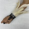 Pikkukuva 1 / 6: Gothic Feather Gloves Pitsikäsineet BEIGE Beige
