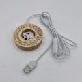 Miniatyrbild 4 av 10: LED-ljusdisplayhållare Crystal Ball Base WARM LIGHTC C Warm LightC