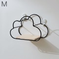 Miniatyrbillede 1 af 10: Jern opbevaringsstativ Væghylde SORT M Black M