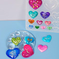 Miniatyrbillede 3 af 5: 2 stk Hjerte Silikone Forme Resin Forme Resin Smykker Forme