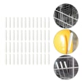 Miniatyrbillede 10 af 10: 200 stk. gummihætte til opvaskemaskine emhætte HVID 200 STK 200 STK White 200Pcs-200Pcs