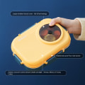 Miniatyrbilde 6 av 10: Isolert Lunch Box Student Lunch Box Bag GUL-1100ML Yellow-1100ml