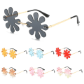Miniatyrbillede 7 af 10: Flower Shape Solbriller Mode Solbriller SORT SORT Black