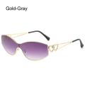Pikkukuva 1 / 10: Futuristiset urheiluaurinkolasit Kietoa aurinkolasit GOLD-GREY Gold-Gray