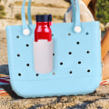 Miniatyrbilde 3 av 8: Beach Bag Koppholder Hengende Drikkeholder KNAPPKNAPP Button