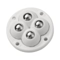 Miniatyrbilde 9 av 10: 4stk Møbelhjul Hjul Universalhjul SVART NYLONKULE black nylon ball-nylon ball
