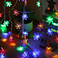 Pikkukuva 7 / 10: Lumihiutale LED String Lights Fairy Lights VÄRI VÄRI colour