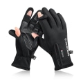 Miniatyrbillede 3 af 10: Taktiske vinterhandsker Opvarmede fleecinghandsker SORT L BLACK L