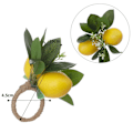 Miniatyrbilde 1 av 9: Simulering Sitron Serviett Ring Bord Plant Serviett Ring B B B